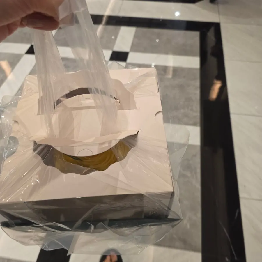 Chef Cho's baby pink cake packaging box