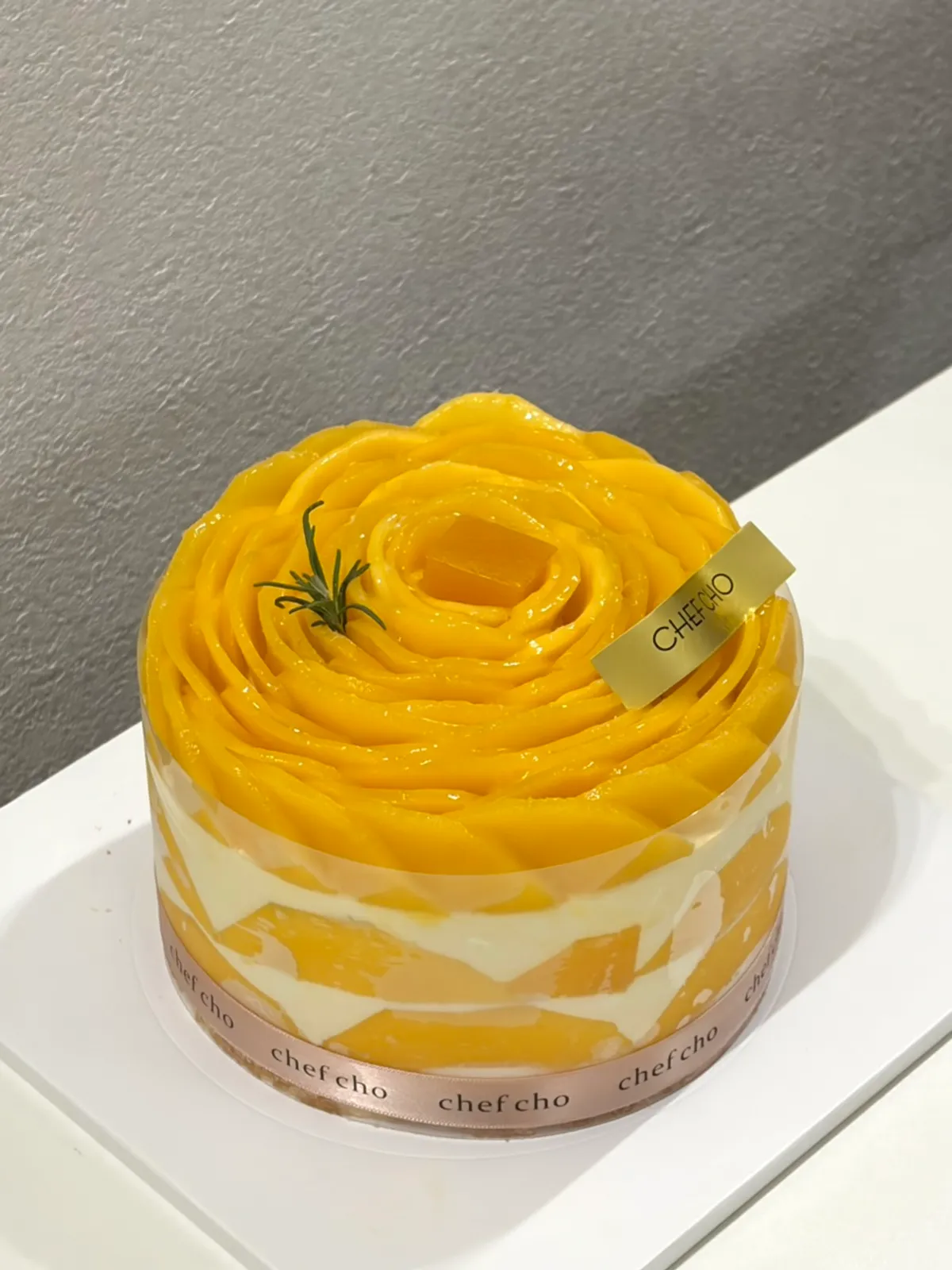 쉐프조 신세계 강남점 리얼망고 로즈 1호 케이크