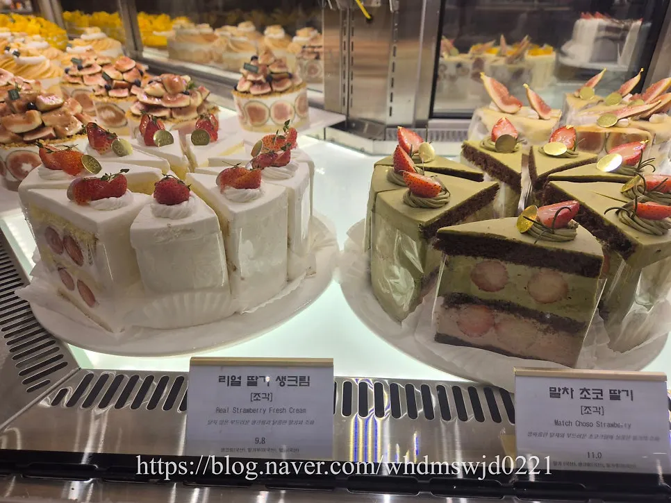 Chef Cho slice cake lineup including crepe cake