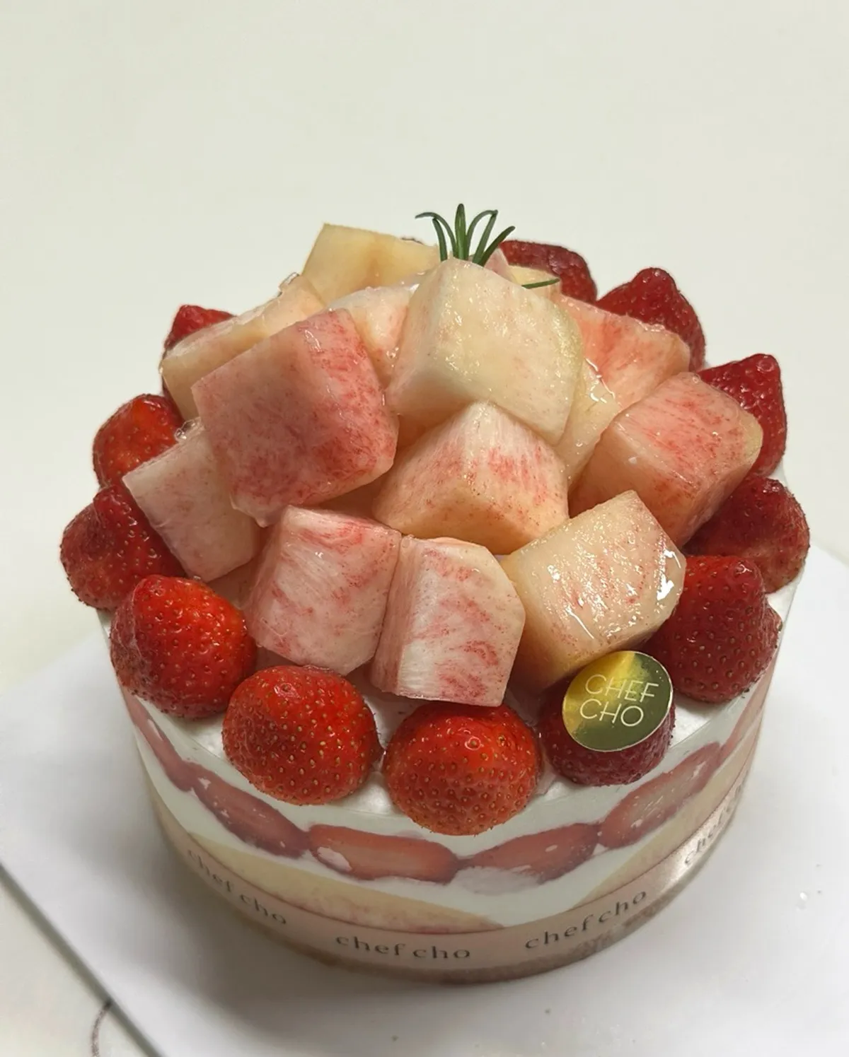 Kek Peach Berry No. 1 Chef Cho yang dibawa pulang ke rumah