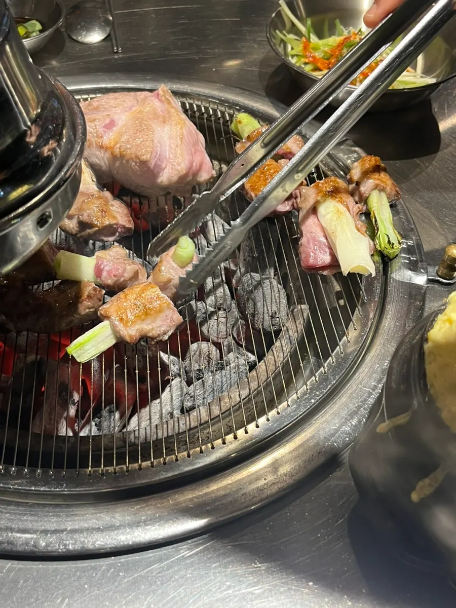 주문한 고기와 계란찜