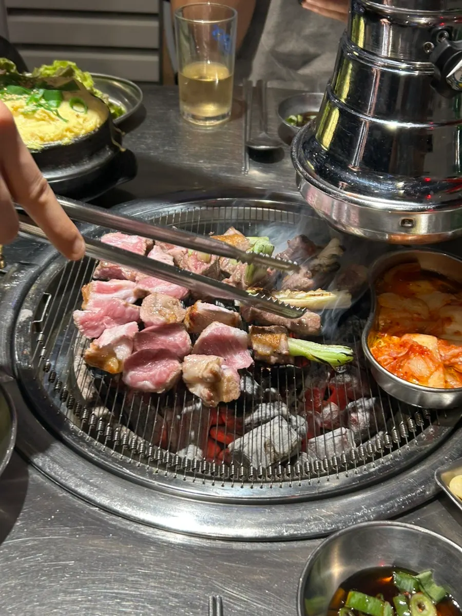 쌈 김치 야채 셀프바