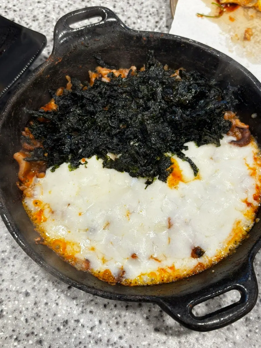 Hangover ramen cooked on a table burner