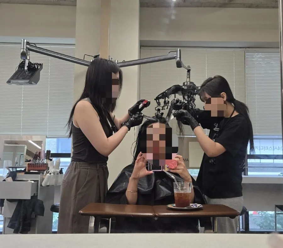 광주 첨단 미용실 뿌리곱슬 차분한 볼륨매직, 어맥헤어프로젝트