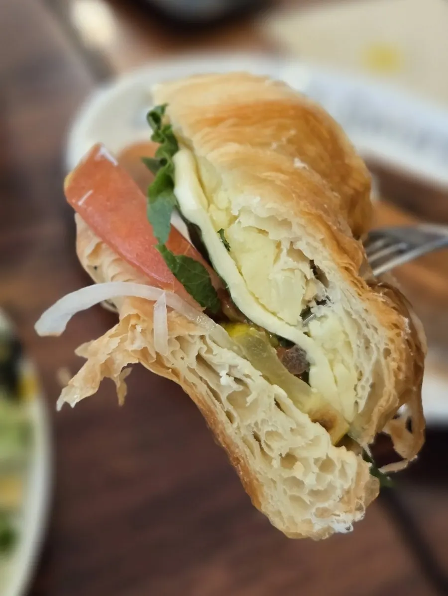 Croissant sandwich platter