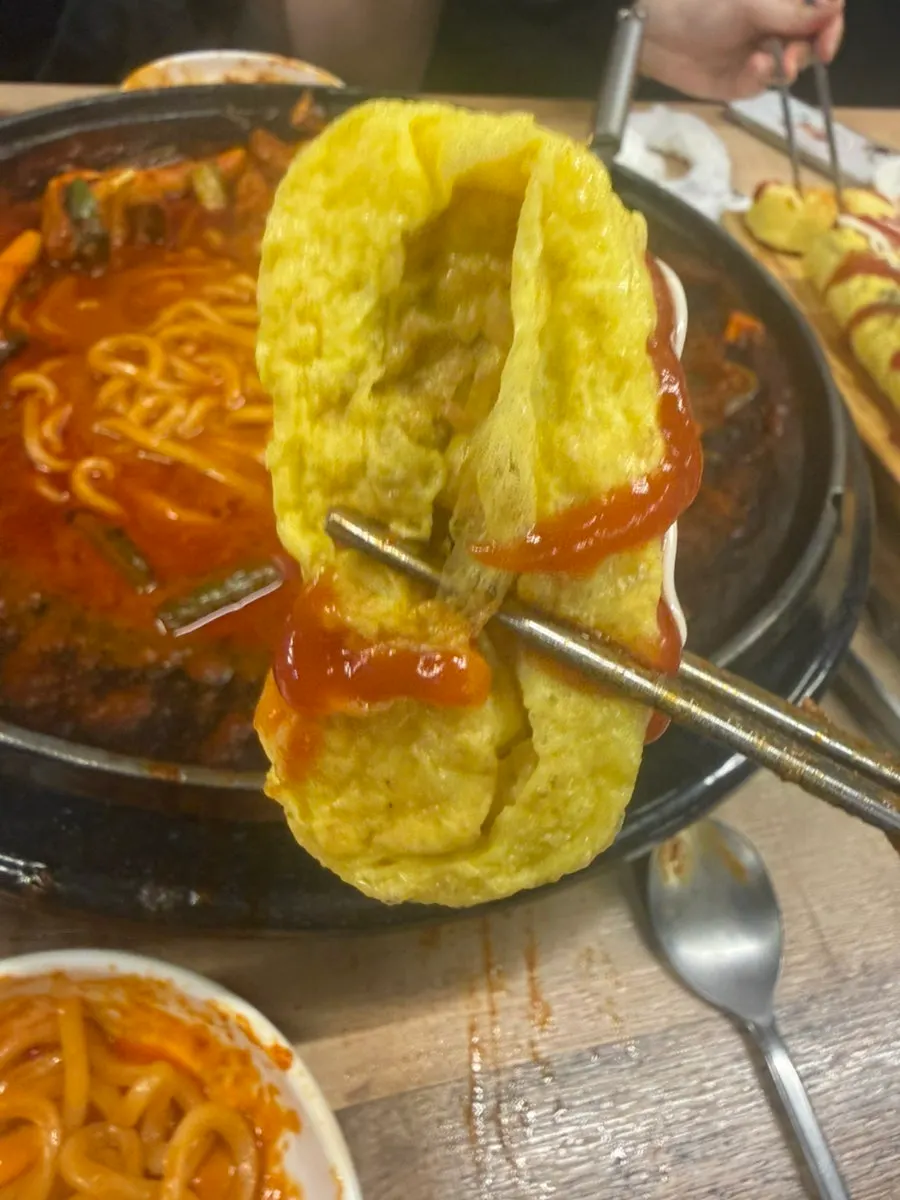 Thick rolled omelet menu item