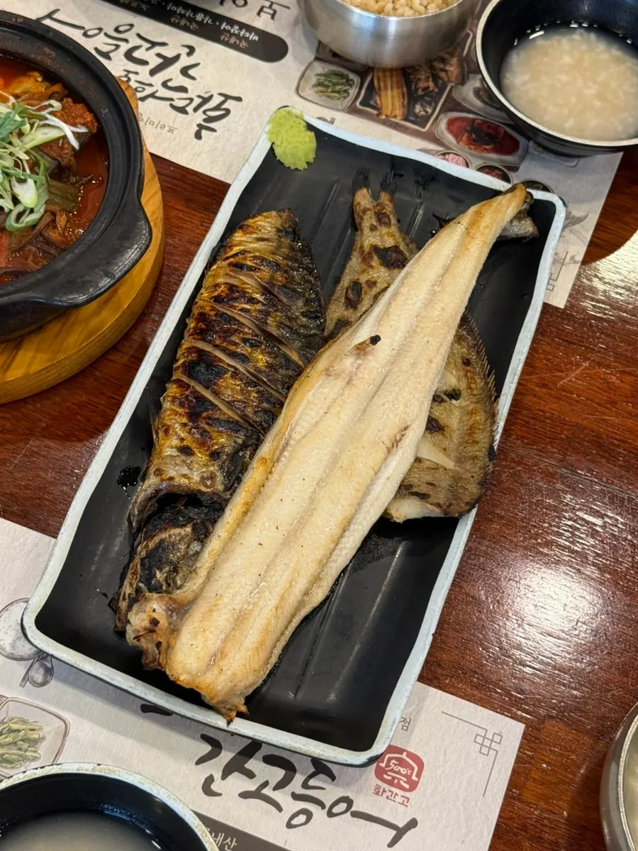 A plate of sizable grilled eel