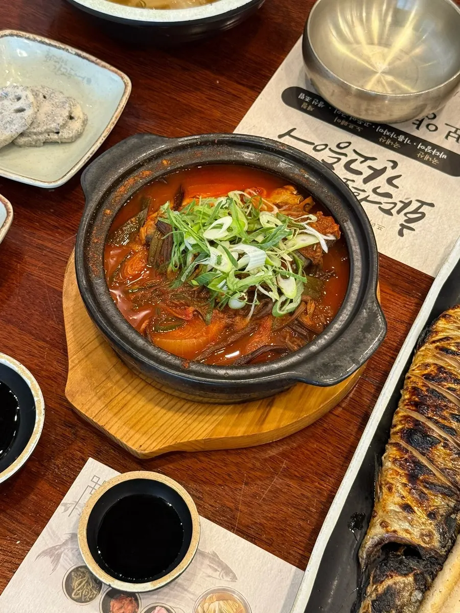 Pomfret stew with rich, reduced broth