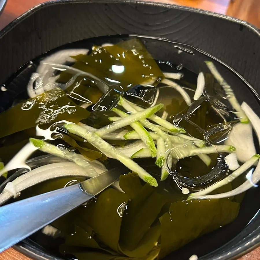입가심용 오이냉국 한 그릇