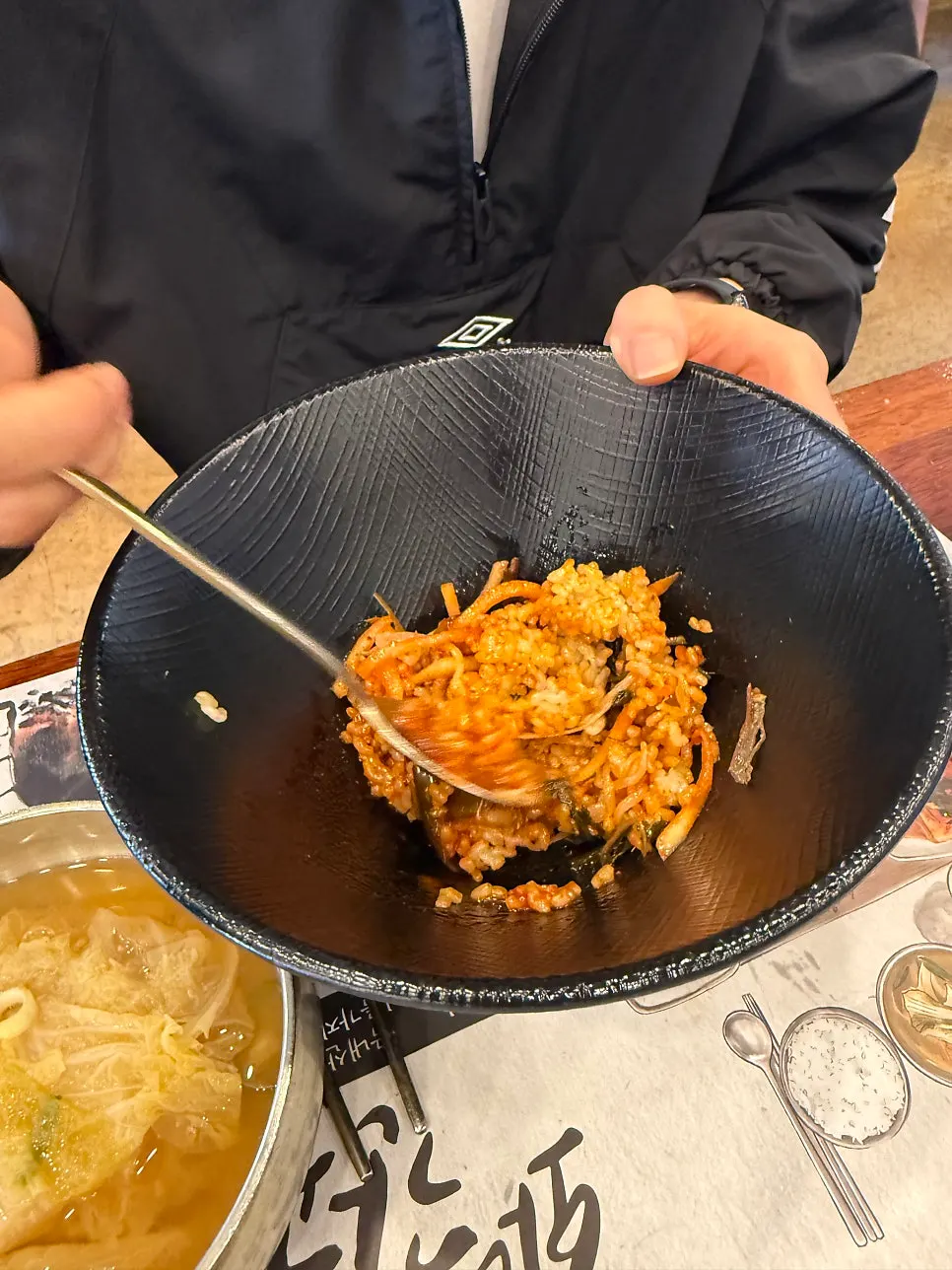 Cabbage wraps and tofu ssamjang at the self bar