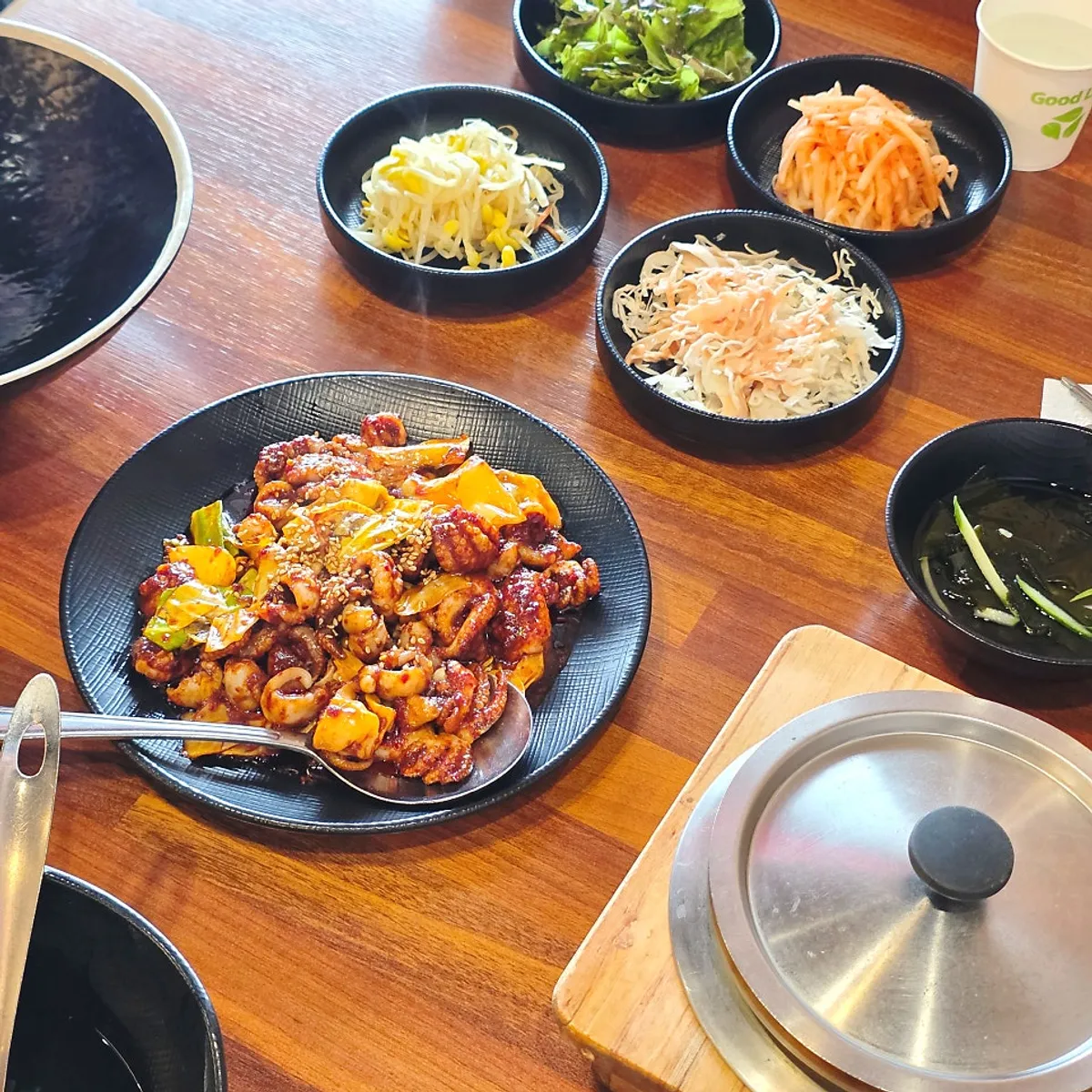 불나는쭈꾸미 본점 쭈꾸미볶음 점심세트 상차림