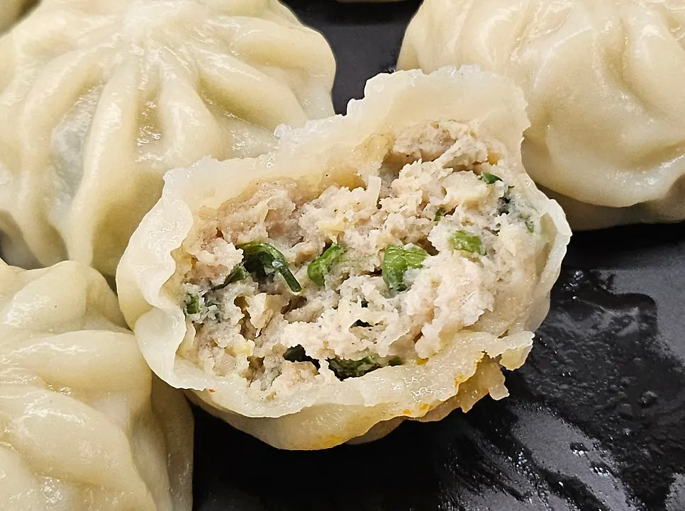 Close-up of the ingredients in the dakgaejang