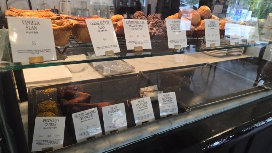 Types of baked goods at Brewers Coffee