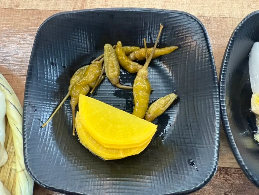 Hot pot dishes on the restaurant menu