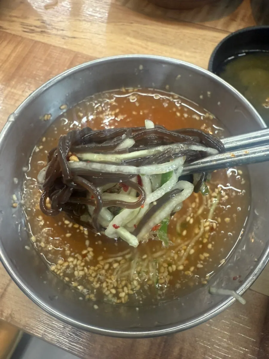 Dessert naengmyeon to finish the meal