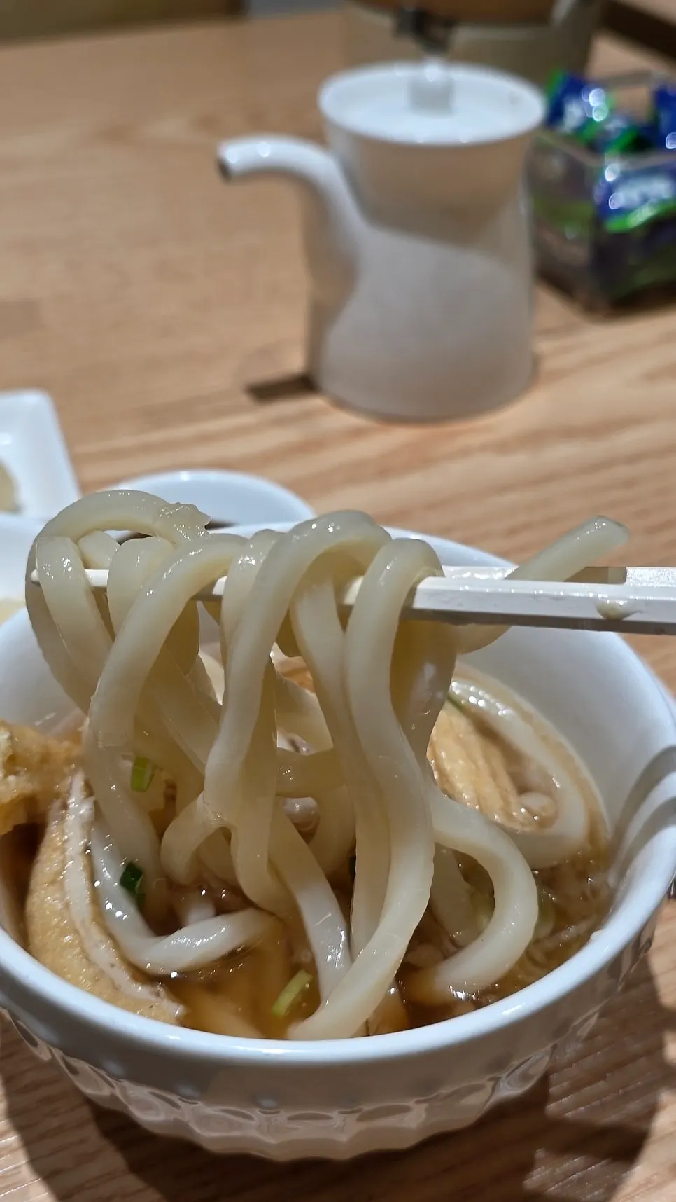 Individual sushi pieces and side dishes from Ganghan Sushi