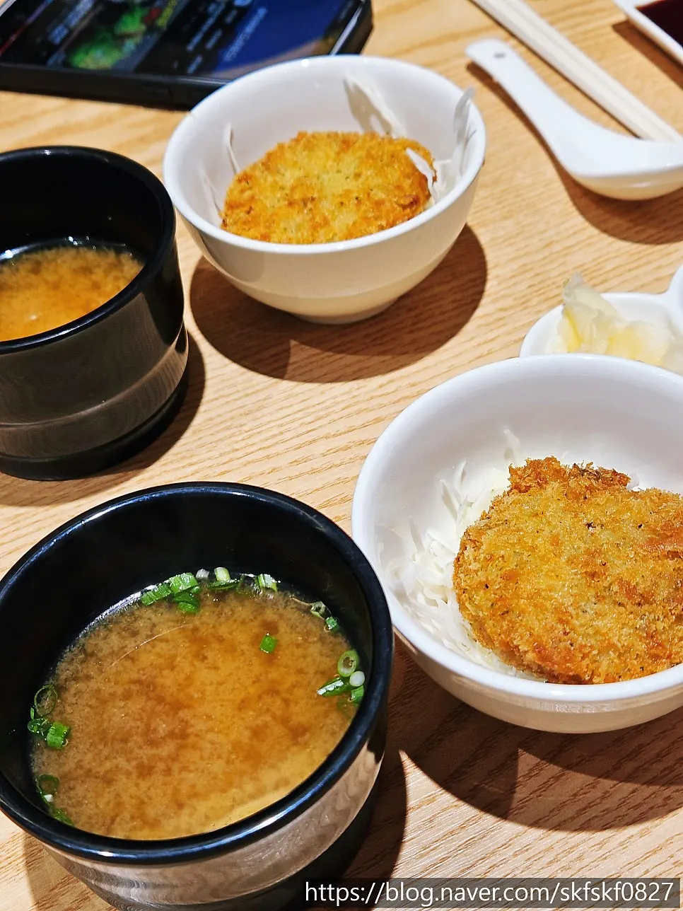 Salad seafood croquette served as an appetizer