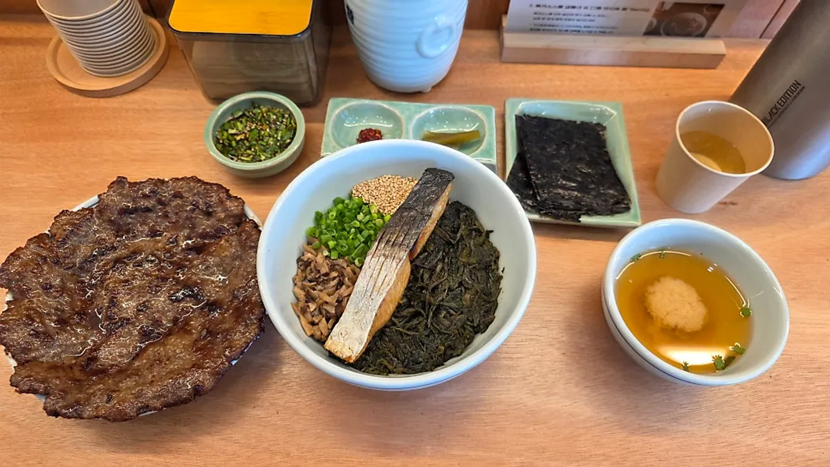 A Korean meal spread visited in search of a proper, satisfying meal