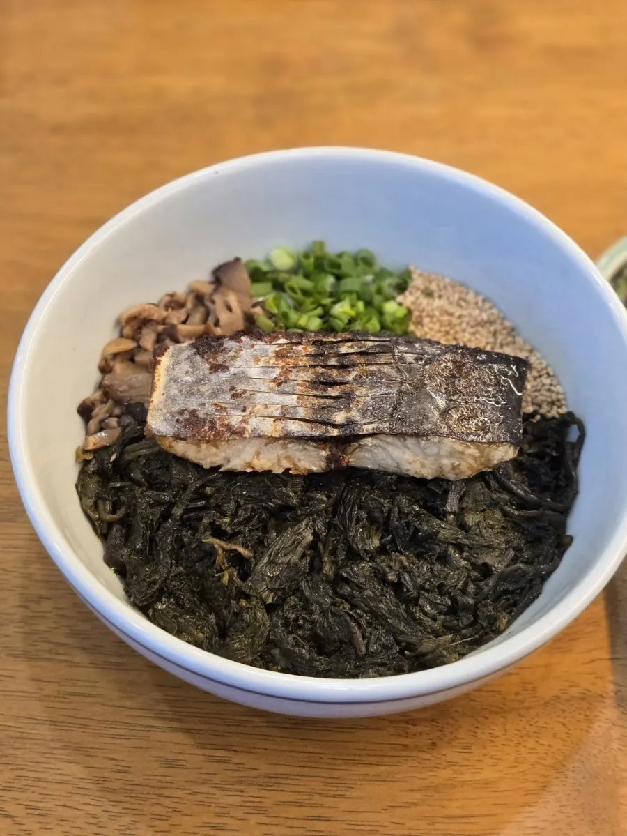 Neatly plated Korean main dishes