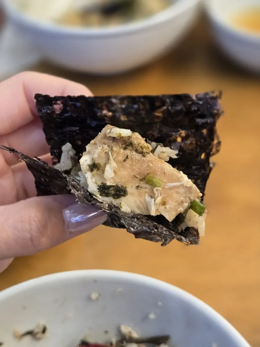 Spanish mackerel gondre rice meal