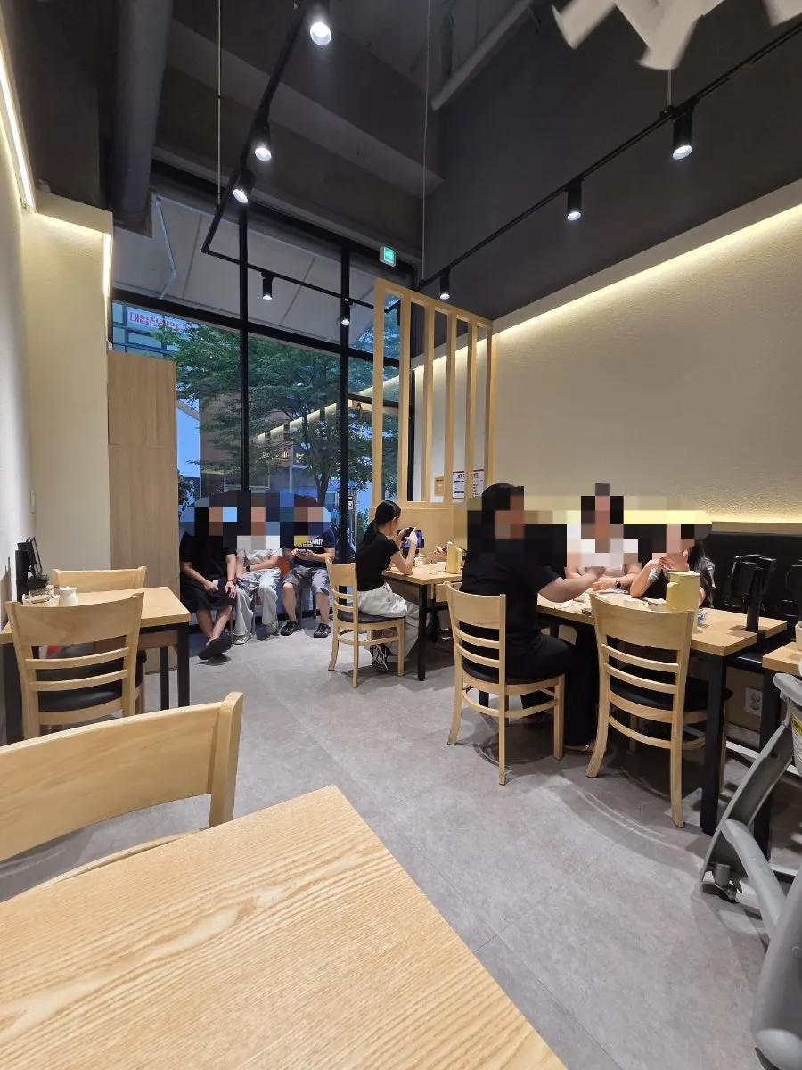 Interior decorated in bright wood tones