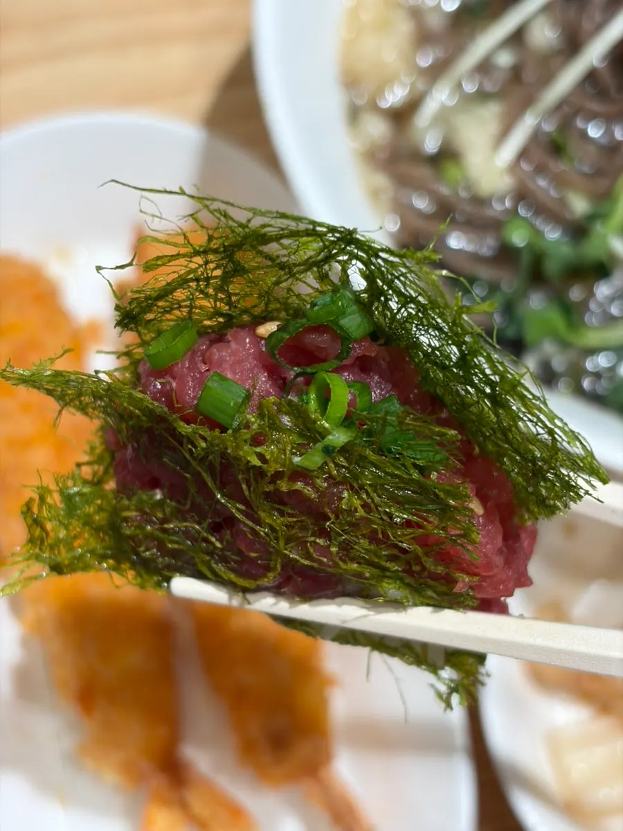 Abalone sushi and ankimo gunkan