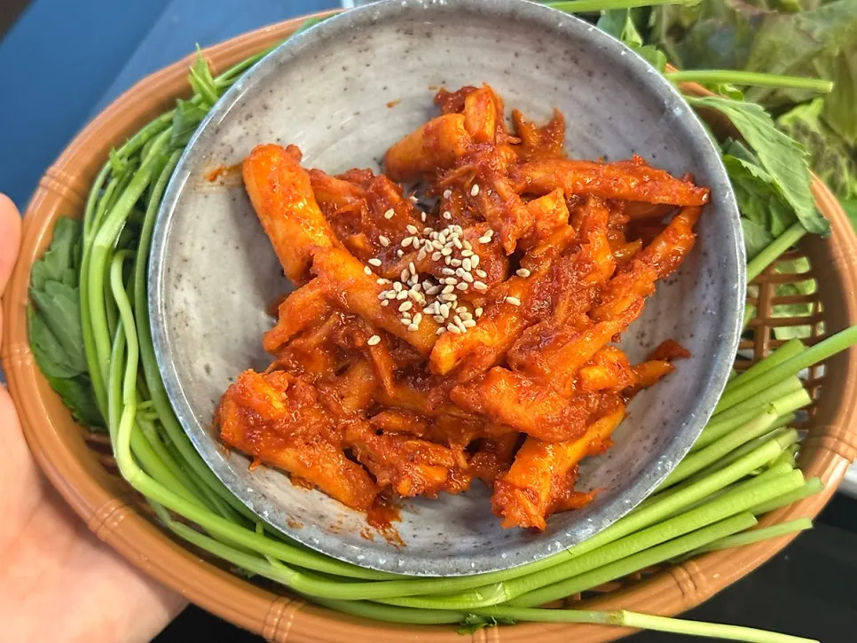 방아잎이 있는 셀프바