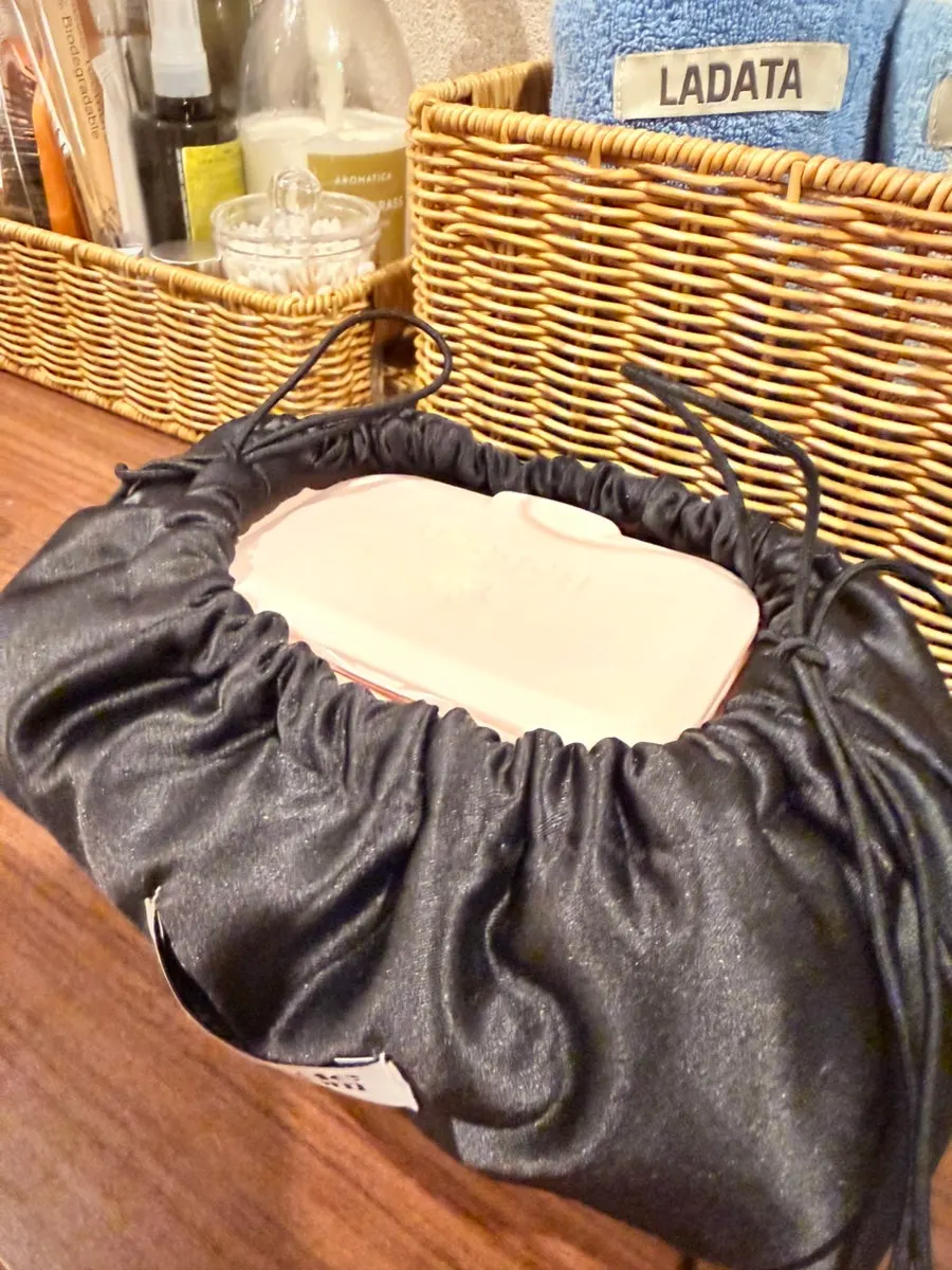 Powder room area for drying hair