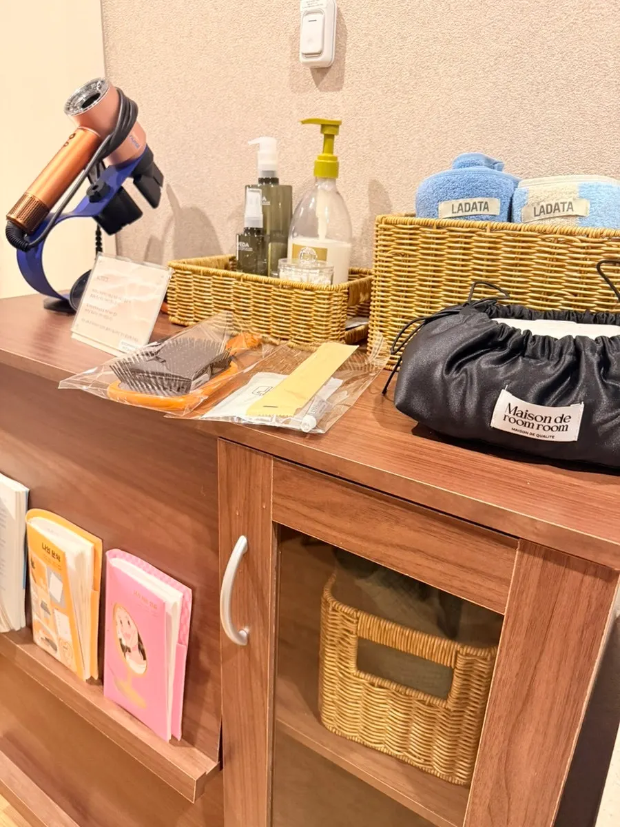 Finishing area inside My Bless Sauna