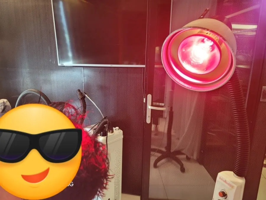 Scalp care finishing with red infrared light