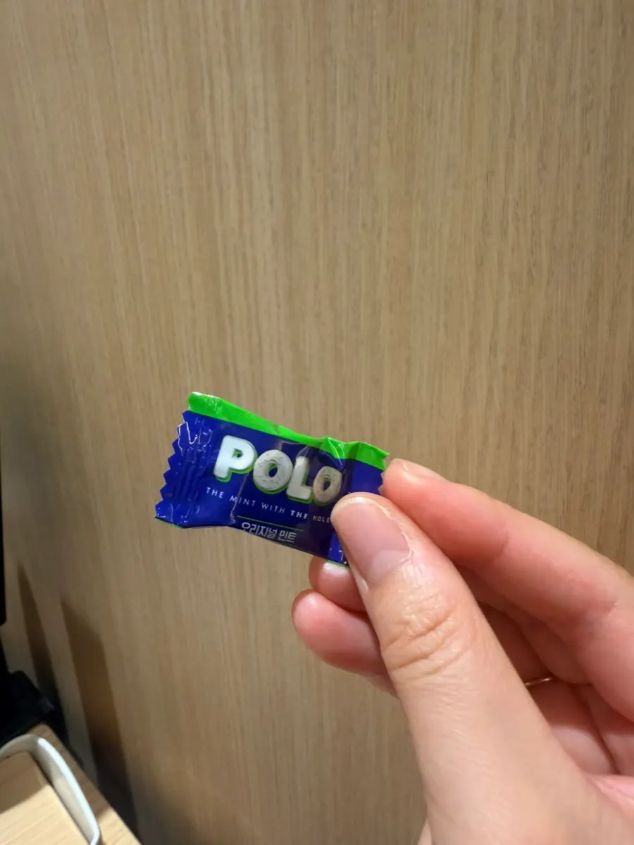 Polo candies on the table