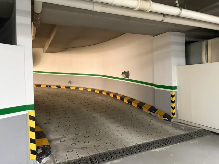 A spacious parking lot view on a weekday