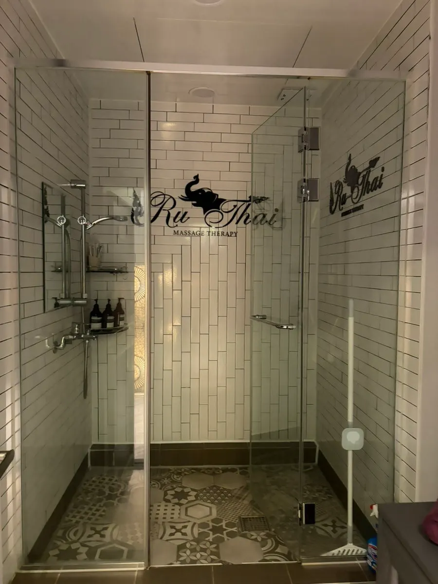 Sink area inside the shower room