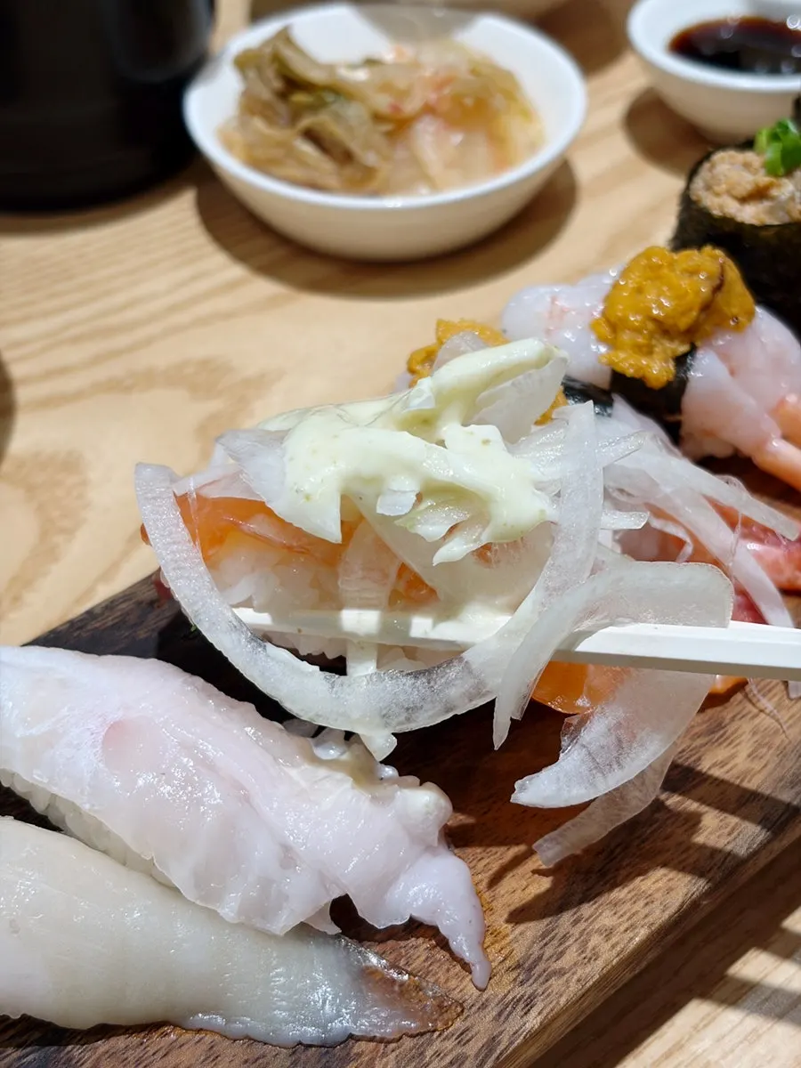 단새우 우니초밥 조합