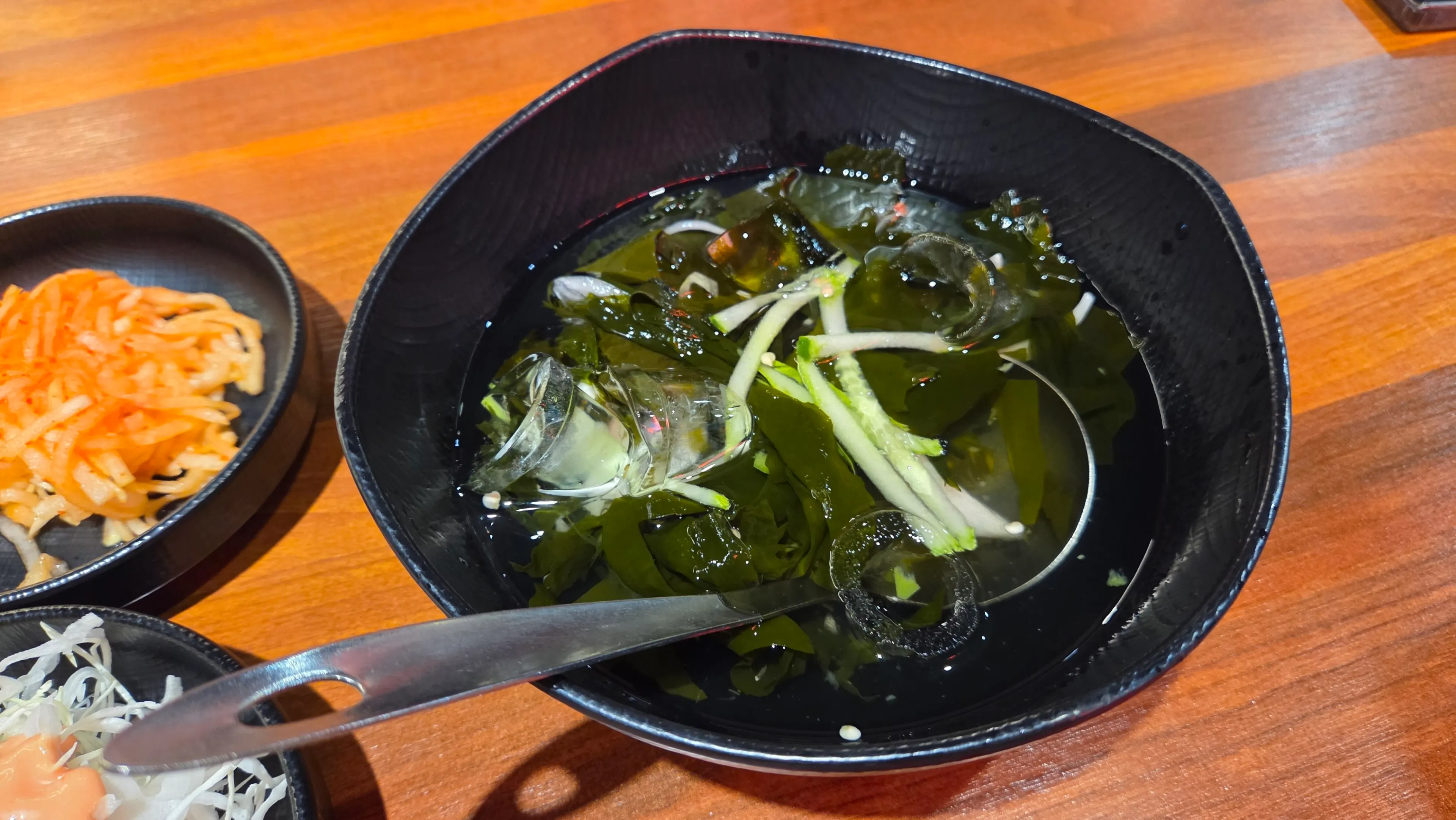 Self-serve side dish bar for jjukkumi meals