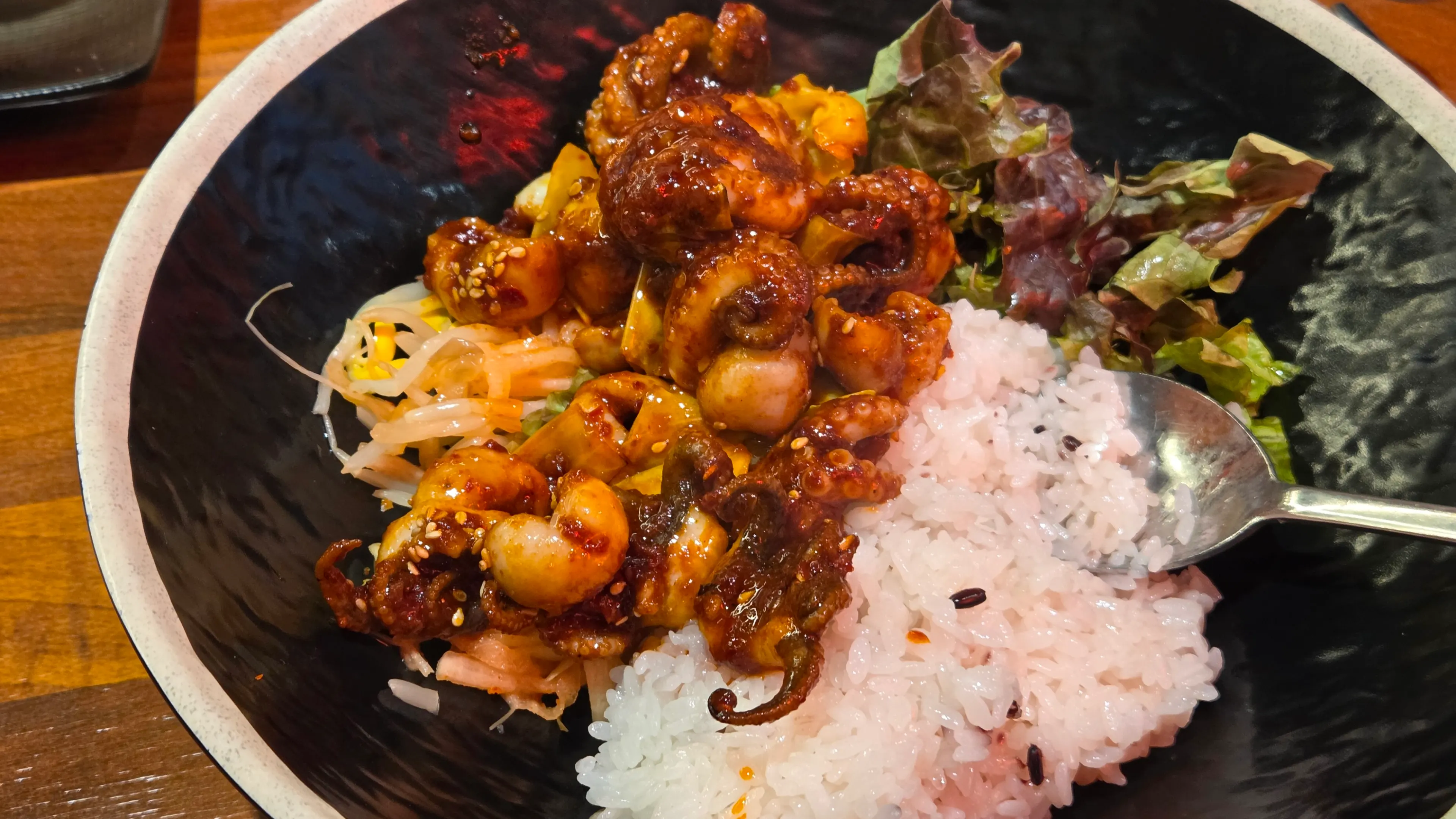 Sungnyung or scorched rice served at the end of the meal