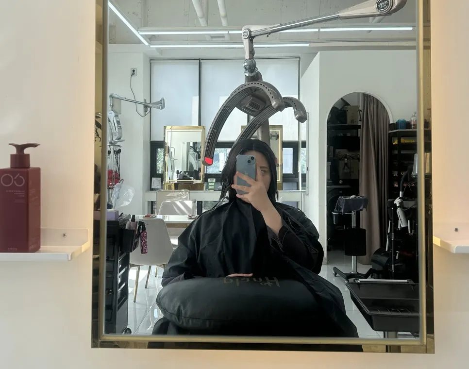 Treatment process after cutting and applying perm solution