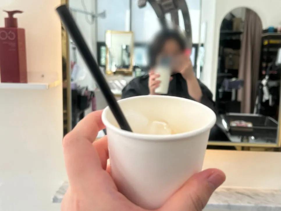 Long hair during heat-perm machine treatment