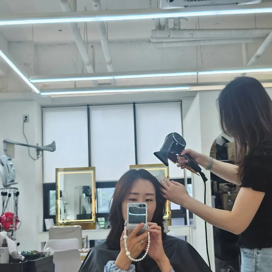 Finished perm with natural volume