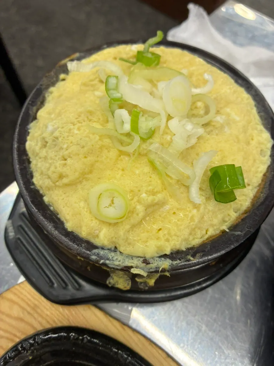 명란젓을 올린 계란찜