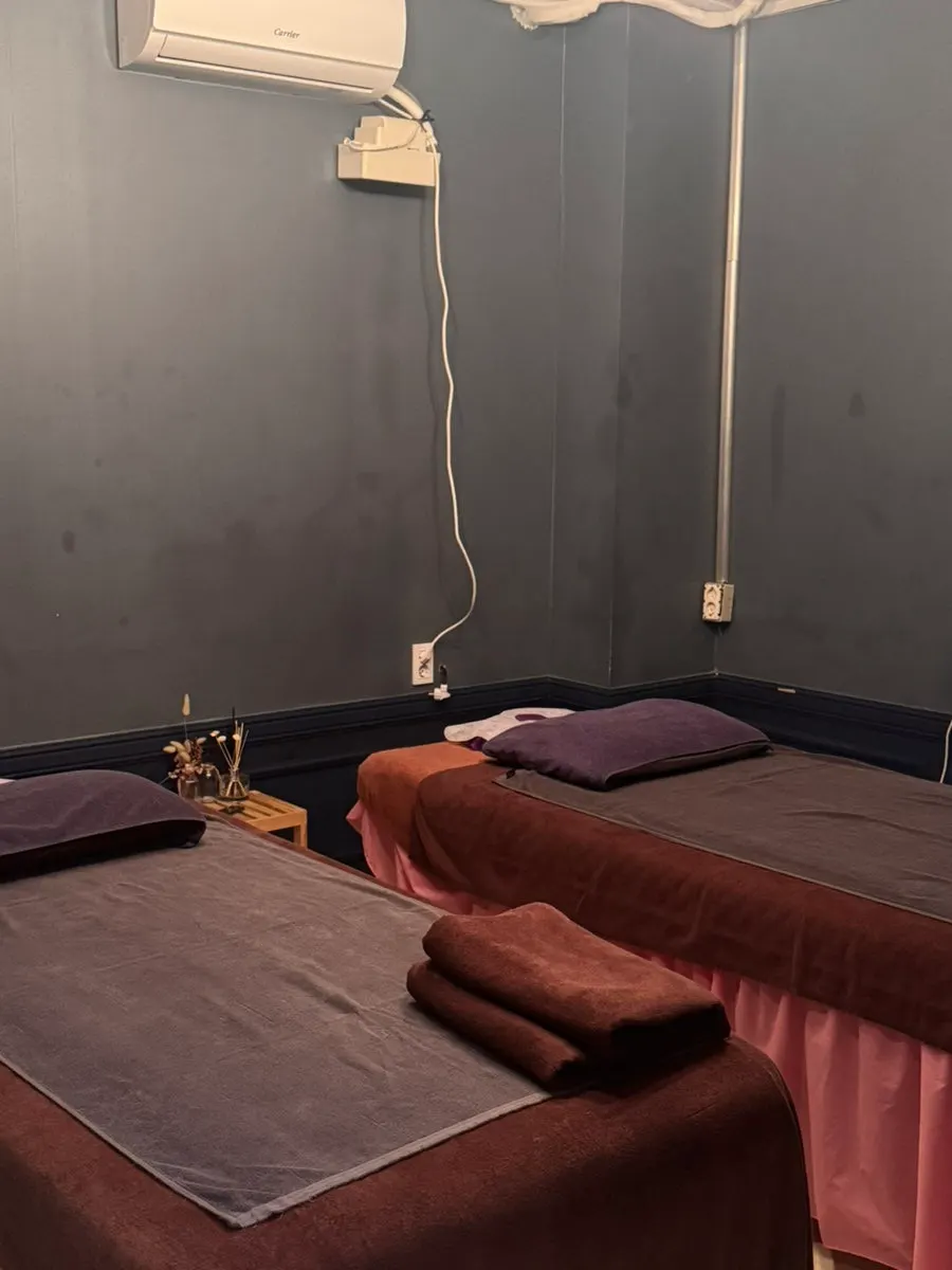 The private single massage room used for the solo visit