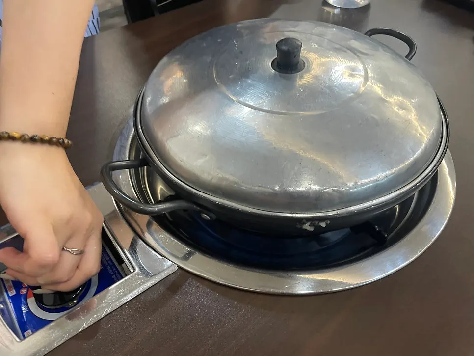 청원식당 부대찌개 상차림
