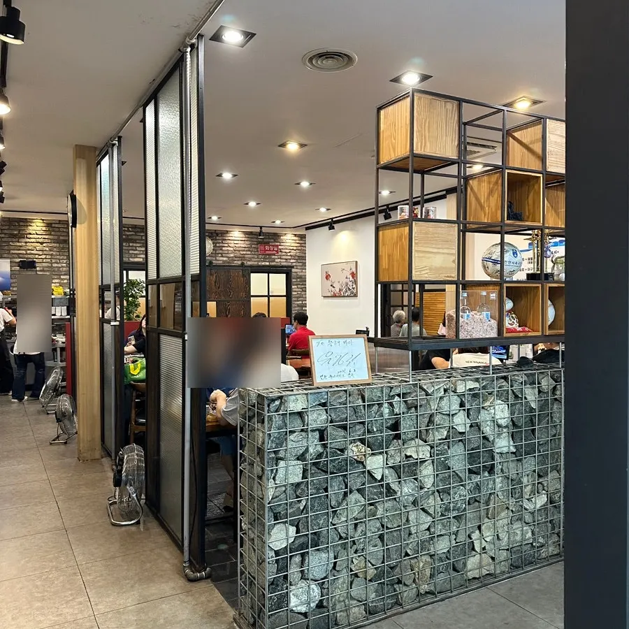 Restaurant interior busy with Sunday evening diners