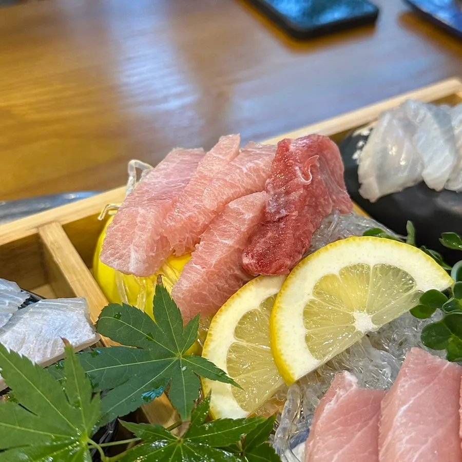 Chewy rockfish sashimi