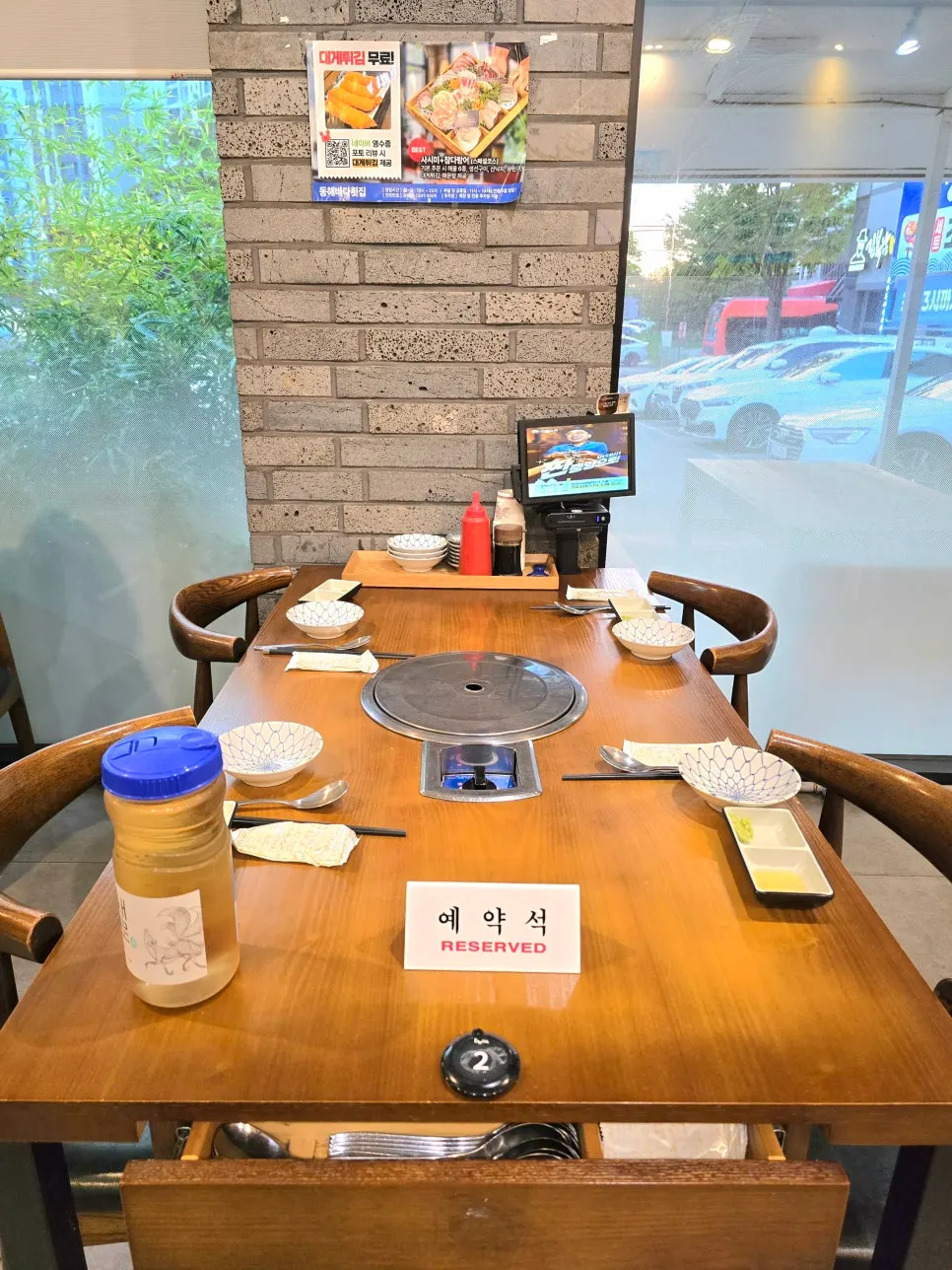 预约座位提前摆好的餐具