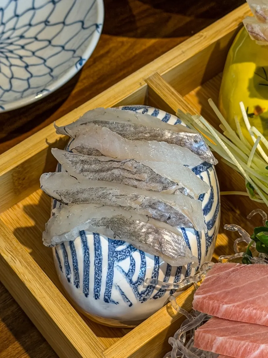 Bossam side dish plate at Donghae Bada Hoetjip
