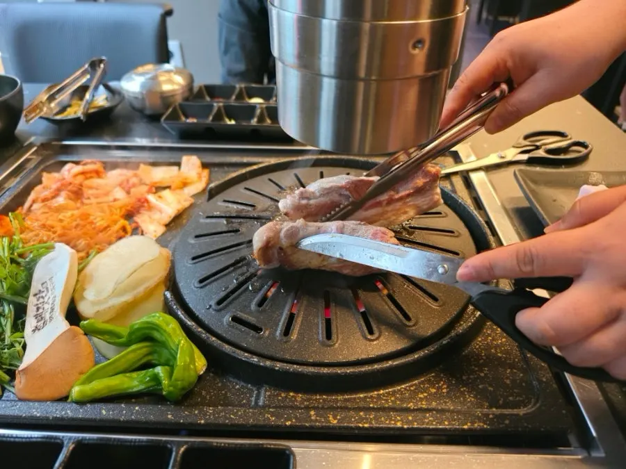 흑돼지 목살과 꽃목살 원육