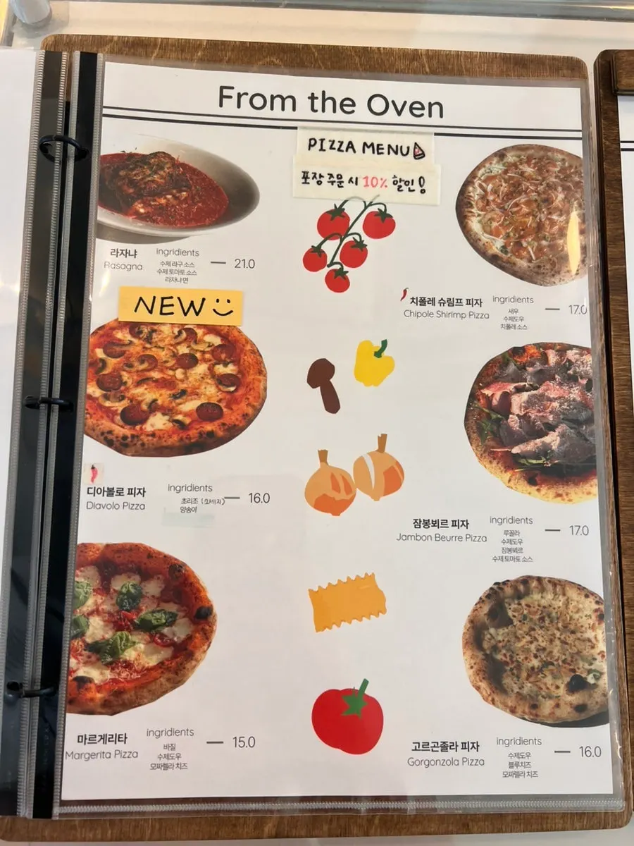 Brunch menu board including risotto
