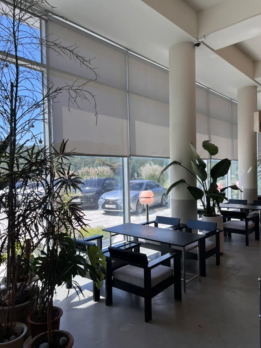 Wide table area near the counter