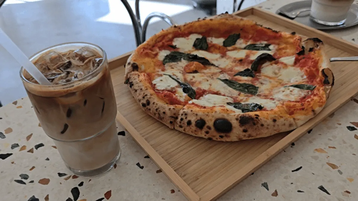Enjoying brunch at quiet Geurimseu Cafe